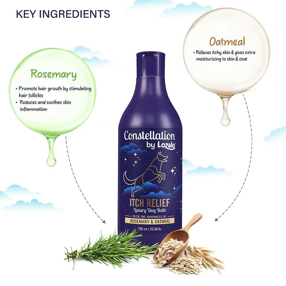Lozalo Constellation Itch Relief Shampoo for Dogs – 375ml.