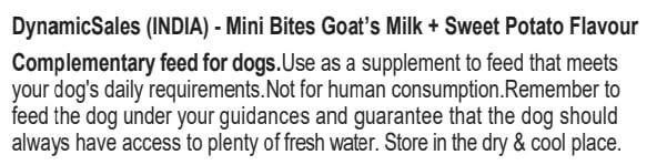 DynamicSales (India) Hypoallergenic Dog Treats – Sweet Potato Flavour.