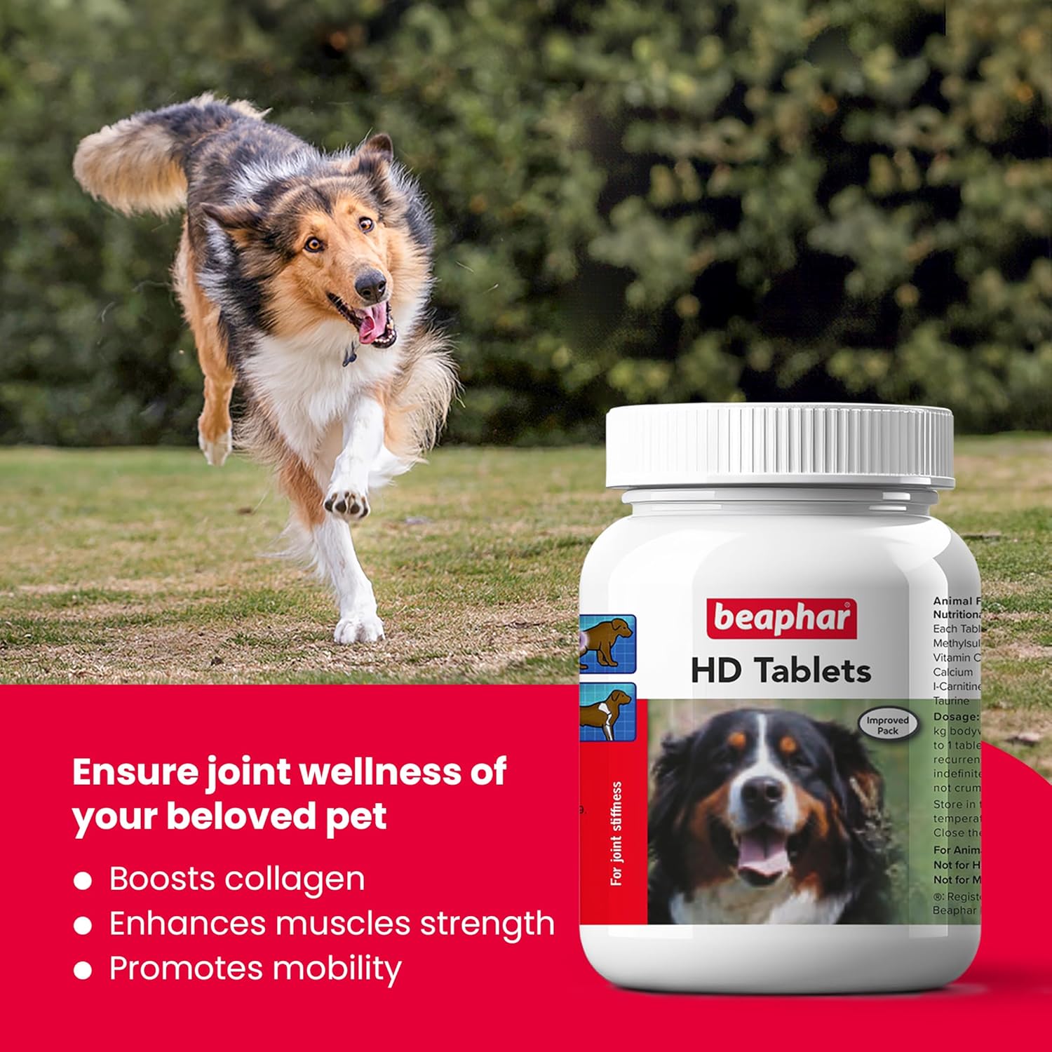 Beaphar HD Dog Joint Supplement - 100 Count.