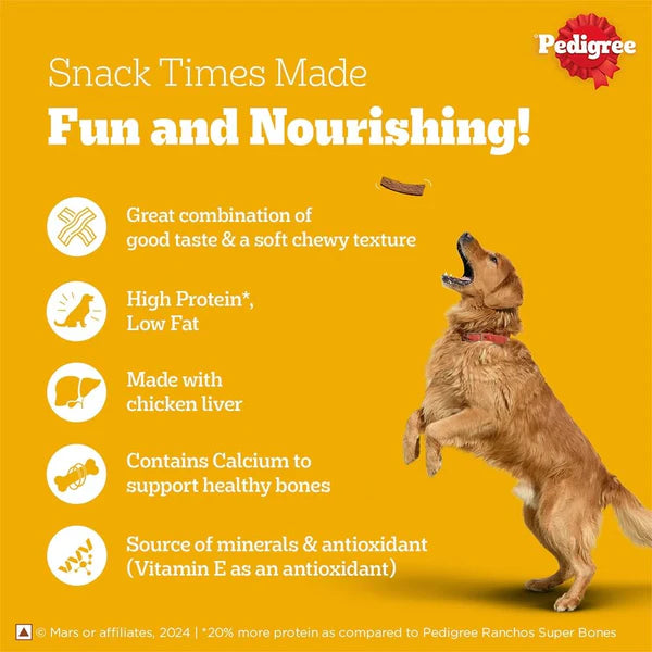 Pedigree Grilled Liver Tasty Jerky Dog Treats – 70 g.