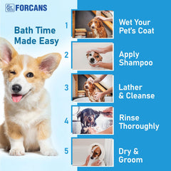 Forcans Mild Olive Shampoo for Puppies & Kitten, 750 ml.