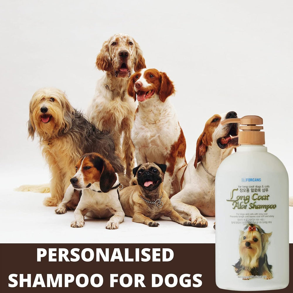 Forbis Long Coat Aloe Dog Shampoo, 750 ml.
