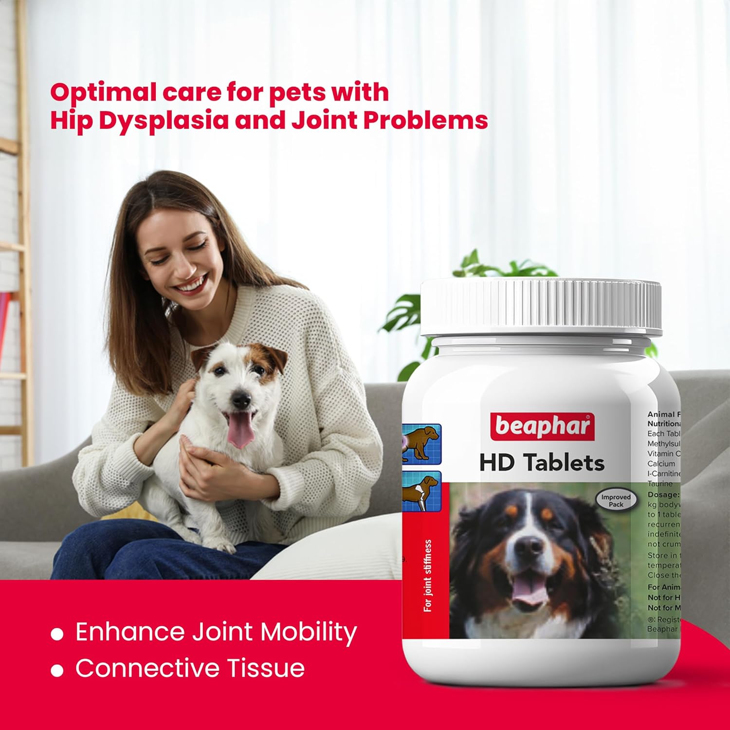 Beaphar HD Dog Joint Supplement - 100 Count.