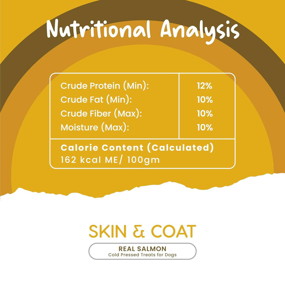Fullr Skin & Coat Cold Pressed Dog Treats, 70g (Pack of 1).