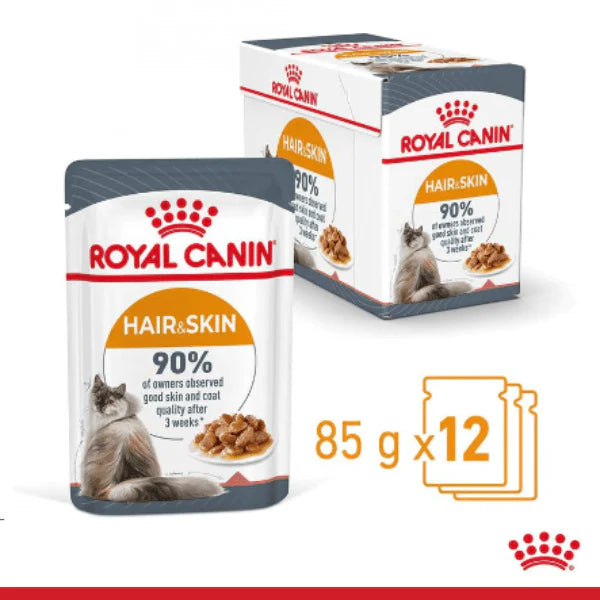 Royal Canin Hair & Skin Wet Cat Food.