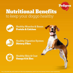 Pedigree Adult Wet Dog Food Chicken & Liver Chunks in Gravy.