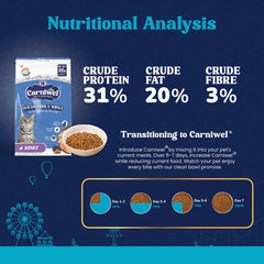Carniwel with Ocean Fish & Krill, Dry Cat Food, Adult.
