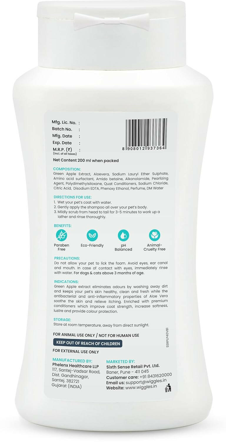 Vetgenie Shampoo for Dogs & Cats (All Breeds) – 200ml.
