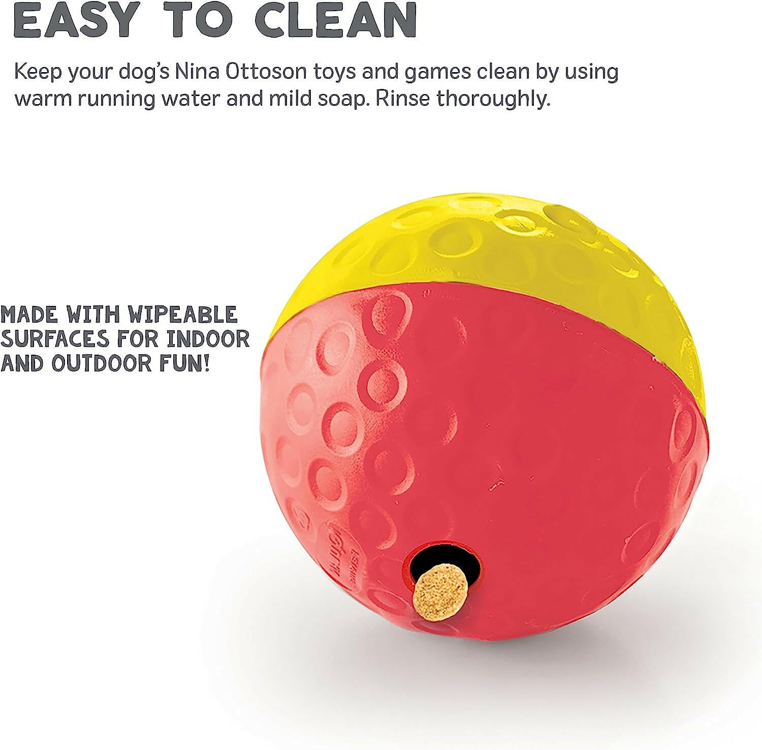 Outward Hound Nina Ottosson Treat Tumble Red Interactive Treat-Dispensing Puzzle Dog Toy, Large.