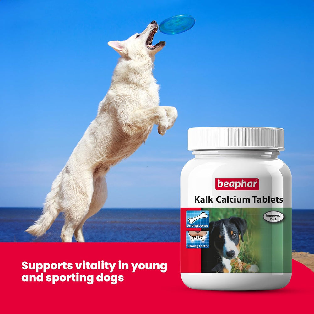 Beaphar Kalk Supplement for Dogs - Calcium Support.