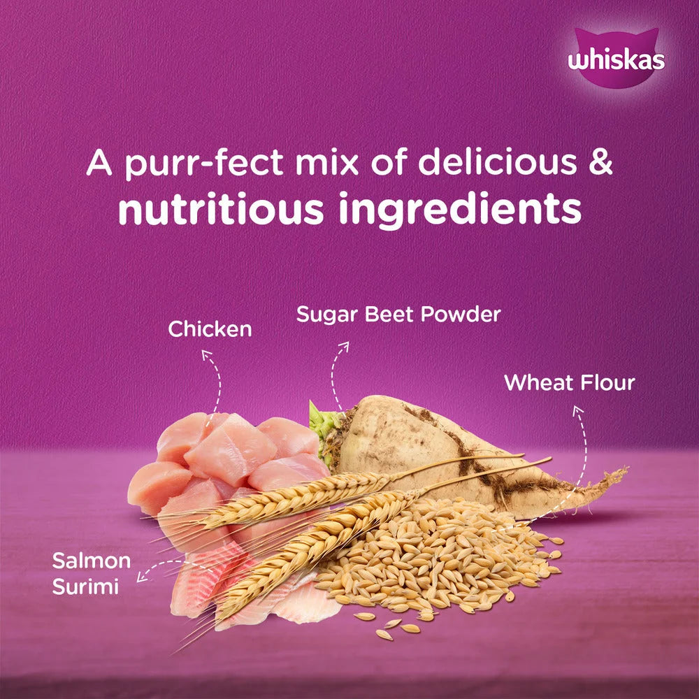 Whiskas Junior Kitten Wet Food, Chicken & Salmon in Jelly.