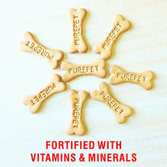 PUREPET Dog Biscuit Treats – Real Chicken Flavour for All Life Stages.