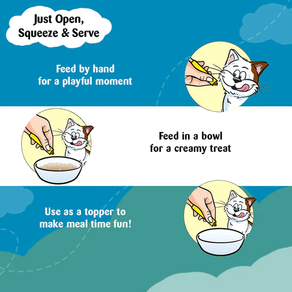 Temptations Creamy Purrrr ee Salmon & Cheese Cat Treats.