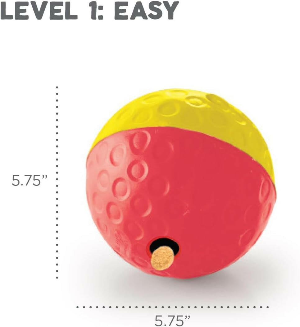 Outward Hound Nina Ottosson Treat Tumble Red Interactive Treat-Dispensing Puzzle Dog Toy, Large.