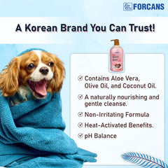 Forcans Mild Olive Shampoo for Puppies & Kitten, 750 ml.