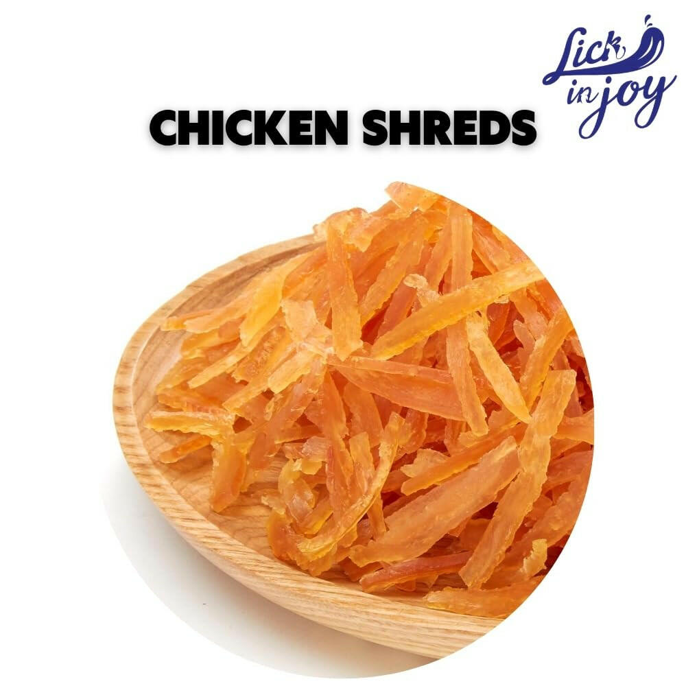 Lick in Joy Soft Cat Jerky All Life Stages Cat Treats, Chicken Shreds, 35 g.
