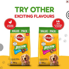 Pedigree Biscrok Dog Biscuit, Lamb Flavour – 500g.