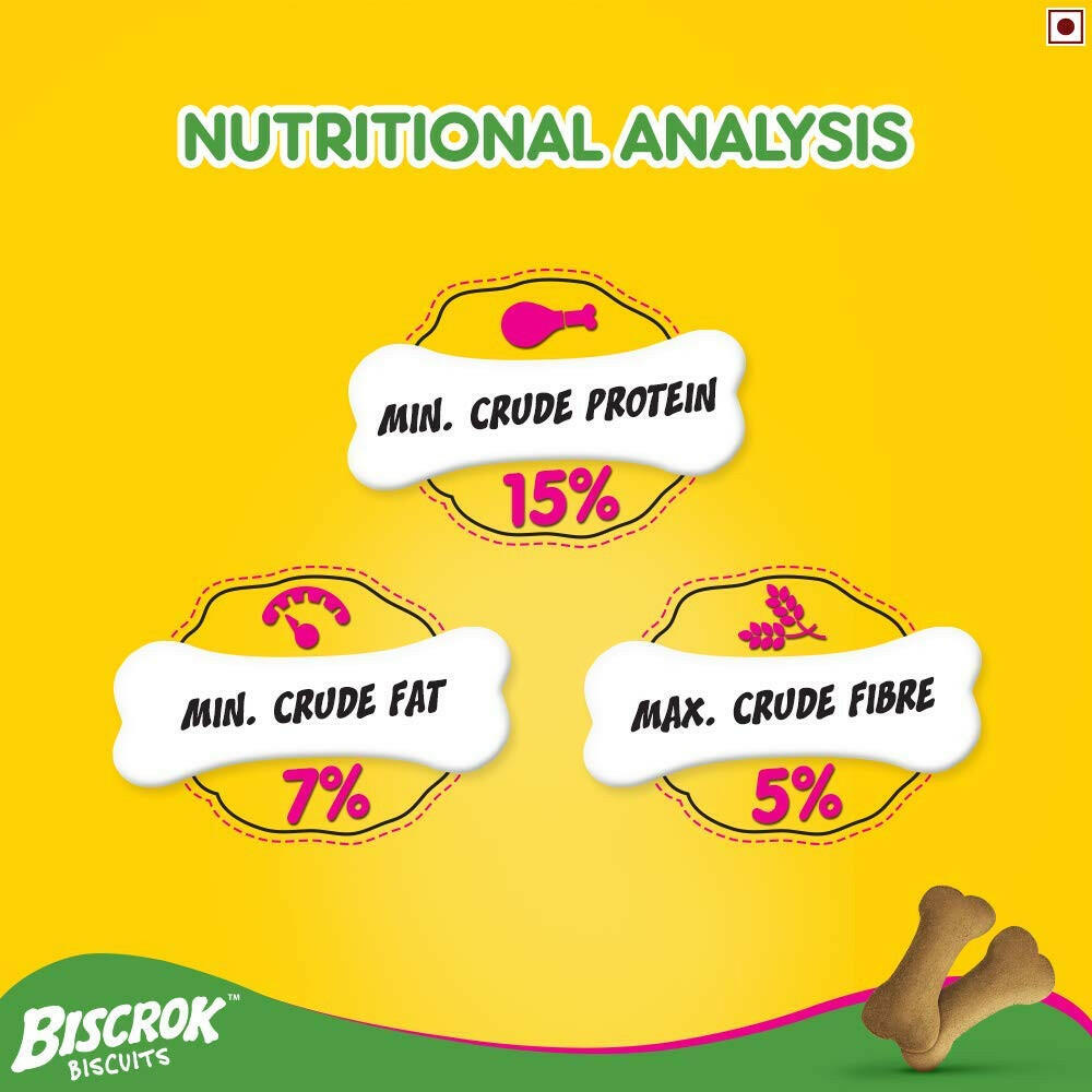 Pedigree Biscrok Dog Biscuit, Chicken & Milk Flavour – 500g.