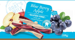 DynamicSales (India) Hypoallergenic Dog Treats – Twisted Jerky with Blueberry & Apple Flavour.