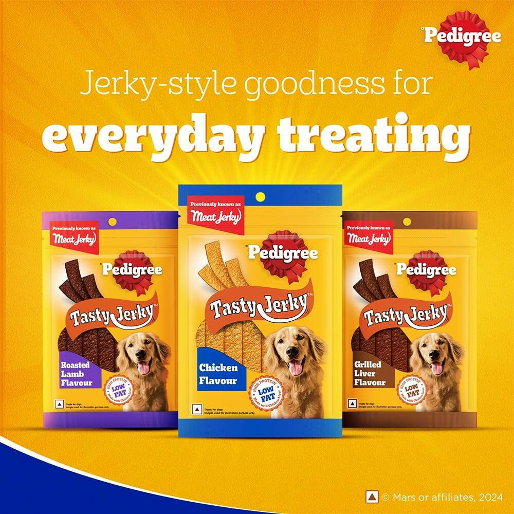 Pedigree Barbecued Chicken Tasty Jerky Dog Treat – 70g.
