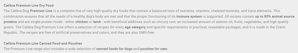 Calibra Adult Large Breed Dog Food Premium Line.