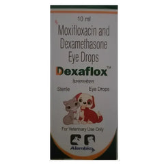 Alembic Dexaflox Eye Drops (Moxifloxacin & Dexamethasone) for Dogs and Cats packaging front view