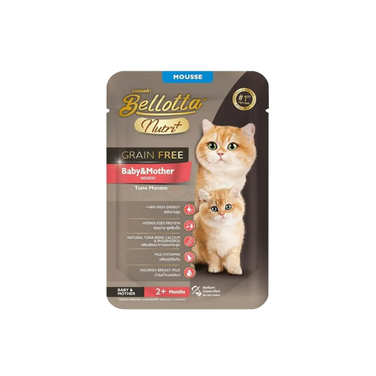 Bellotta Nutri+ Pouch Baby & Mother Tuna Mousse Grain Free.