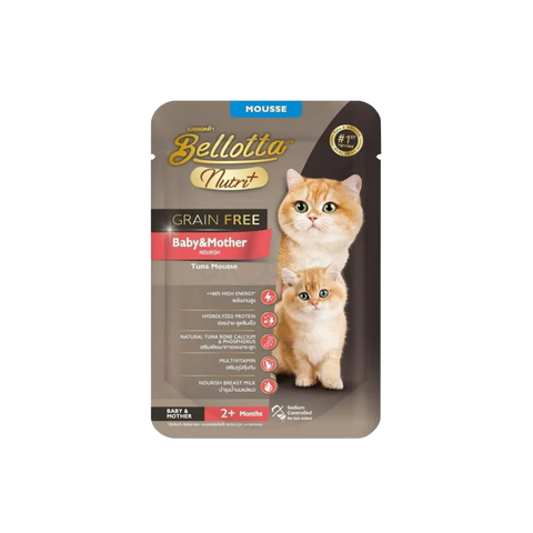 Bellotta Nutri+ Pouch Baby & Mother Tuna Mousse Grain Free.
