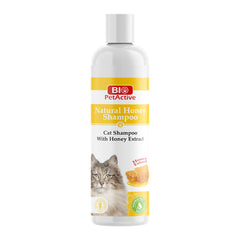 Bio Pet Natural Honey Shampoo for Cats 250ml, gentle care for soft fur.