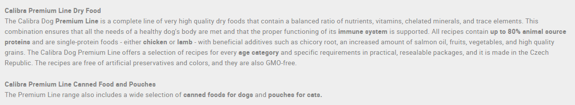 Calibra Dog Food Premium Line Energy Dry for Active Dogs.