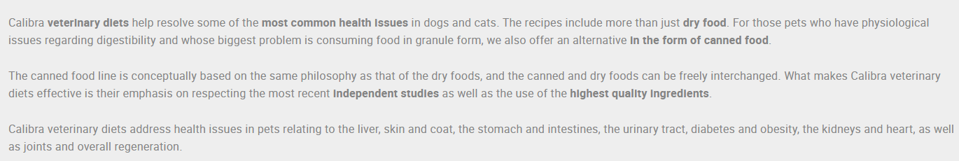 Calibra Urinary Cat Food Struvite & Oxalate - 2kg.