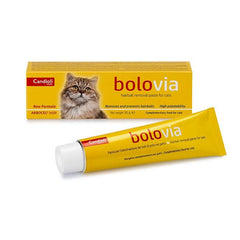 Hairball paste for cats, Candioli Bolovia, helps cats feel better.