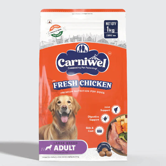 Carniwel with Fresh Chicken, Adult Dry Dog Food for Large Dog.