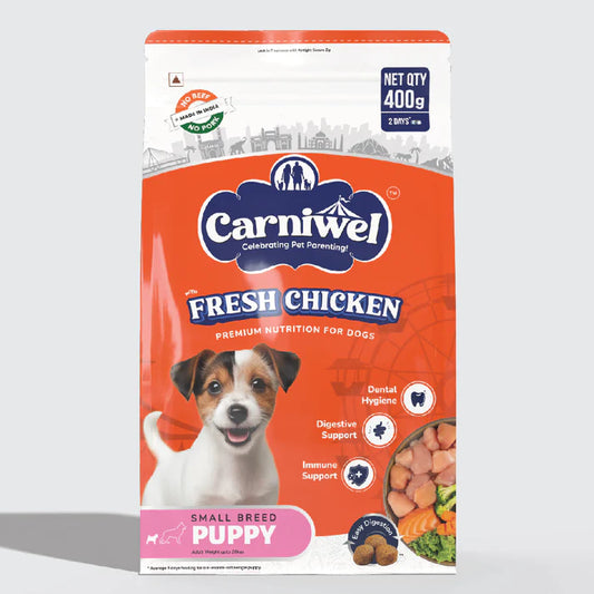 Carniwel with Fresh Chicken, Dry Dog Food for Small Dog, Puppy.