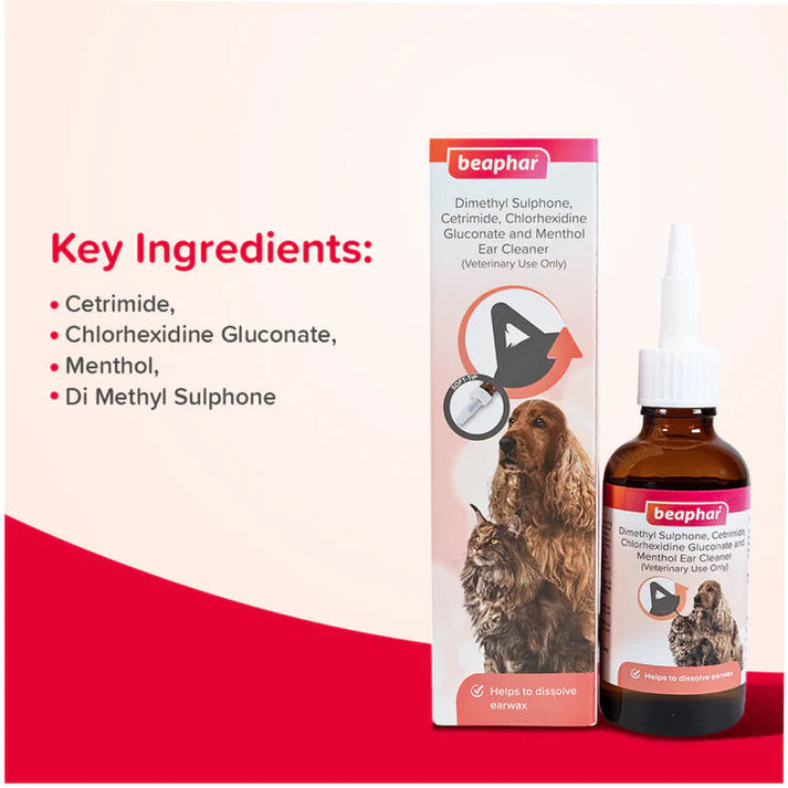 Beaphar Ear Cleaner for Dogs and Cats.