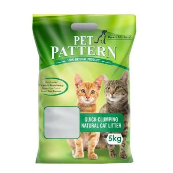 Close-up of Pet Pattern Bentonite Cat Litter showing fine, granular texture.