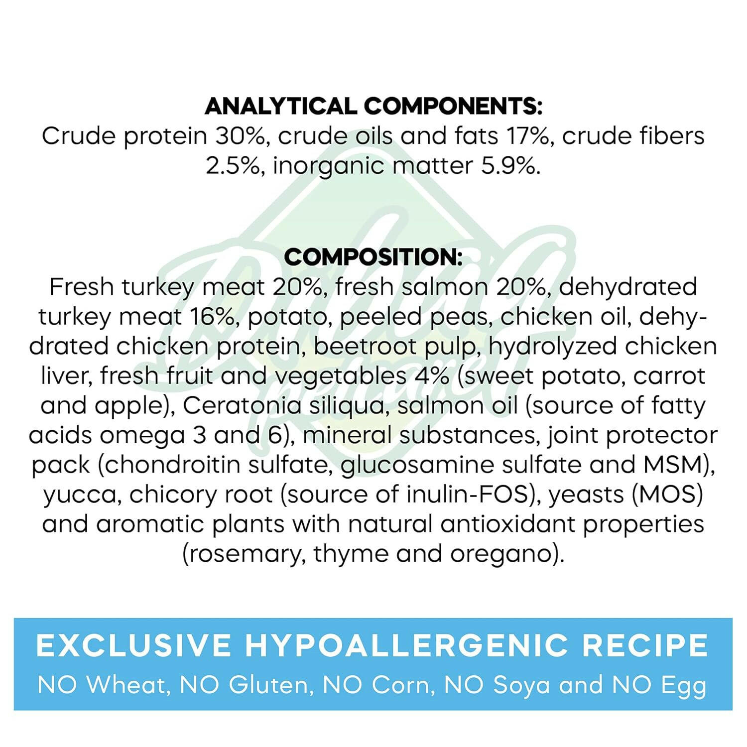Dibaq food, puppies with allergies, grain free.