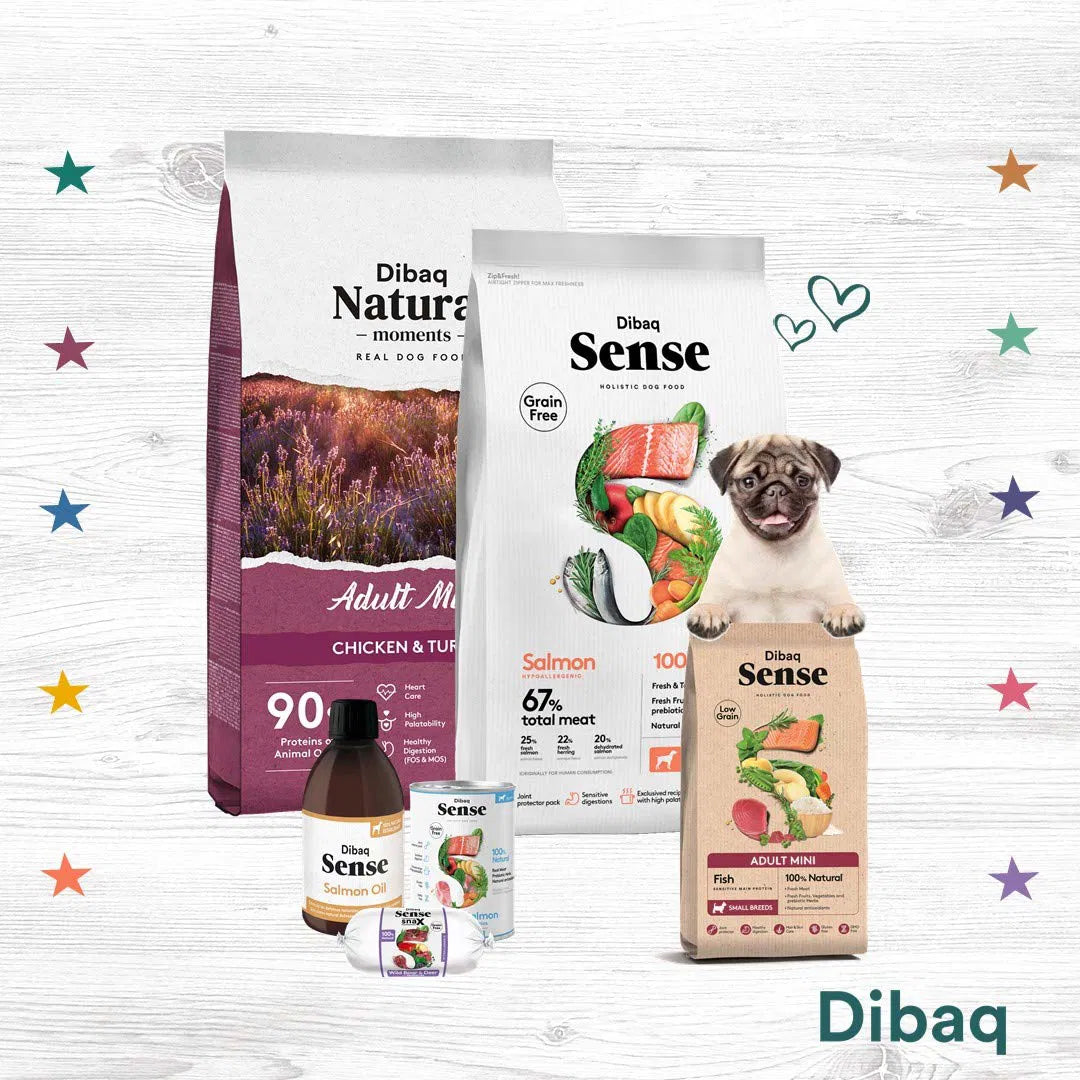 Adult dog food, Dibaq grain free benefits.
