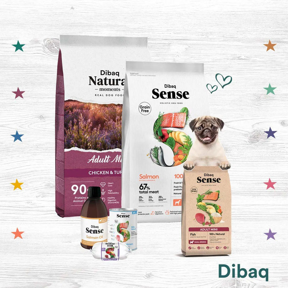 Adult dog food, Dibaq grain free benefits.