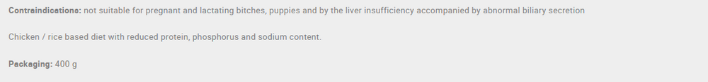 Calibra Renal Wet Dog Food.