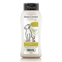 Wahl Shed Control shampoo concentrate bottle on a white background
