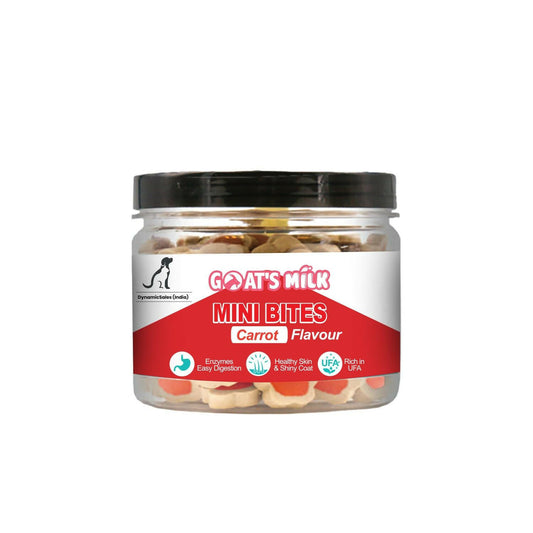 DynamicSales Hypoallergenic Dog Treats – Healthy Skin & Coat Mini Bites, Carrot Flavour.