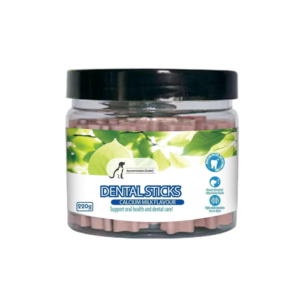 DynamicSales (India) Dog Treats Dental Treats Calcium Milk Flavour.