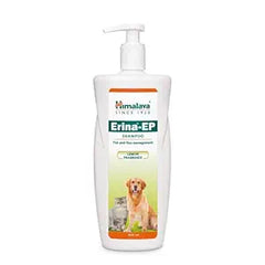 Himalaya Erina-EP shampoo bottle for pets on a white background