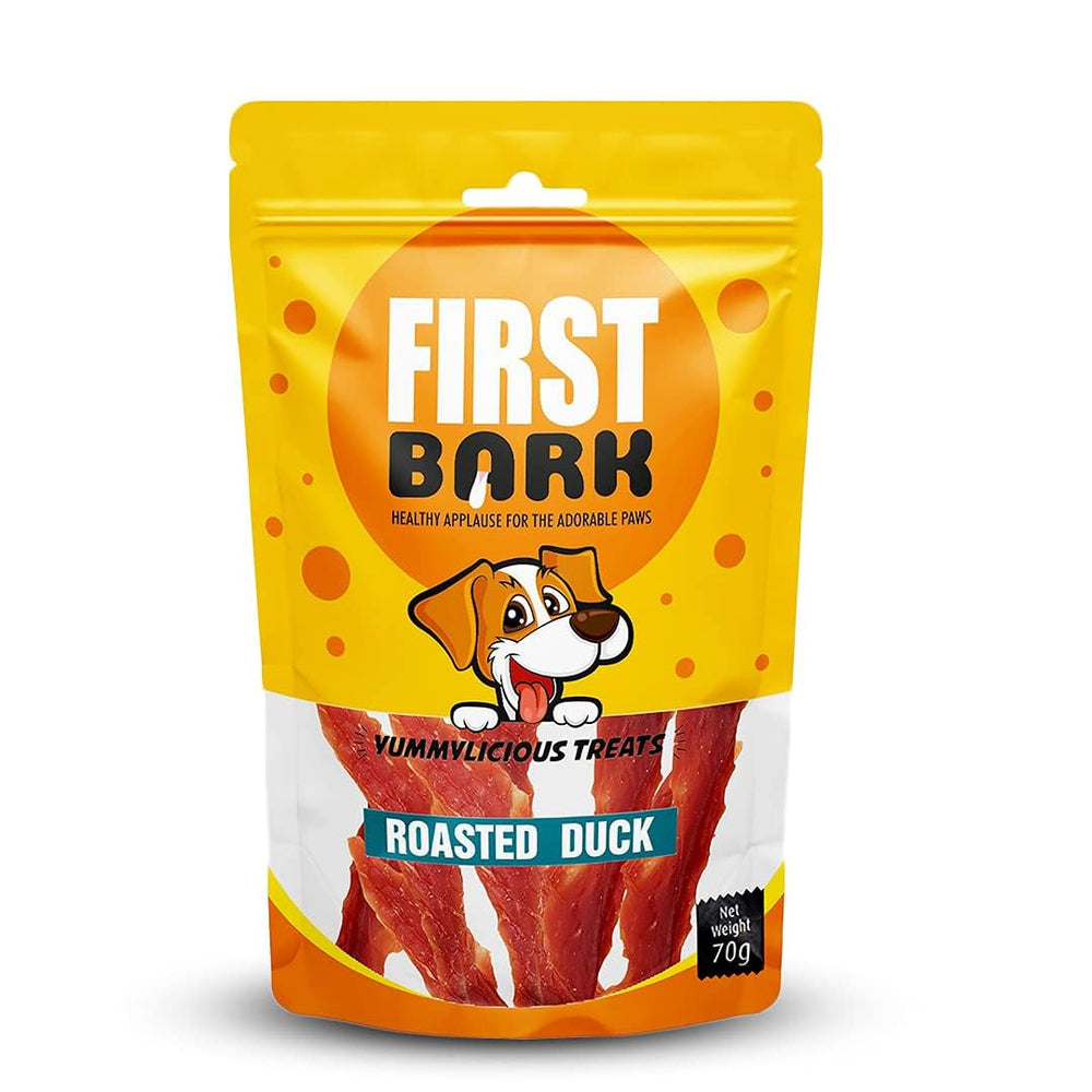 First Bark Soft Roasted Duck Dog Treats, 70 g.
