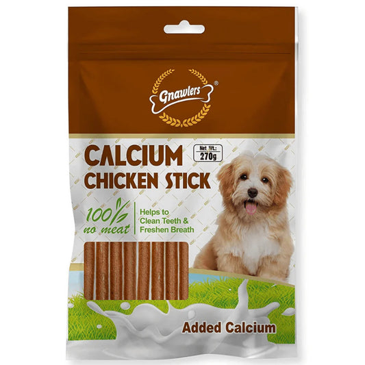 Gnawlers Calcium Chicken Sticks for Dogs.