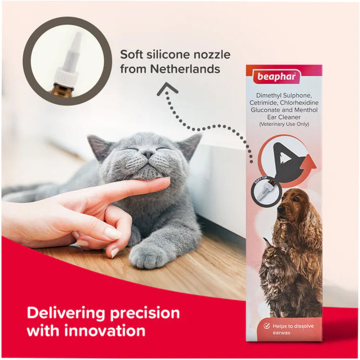 Beaphar Ear Cleaner for Dogs and Cats.