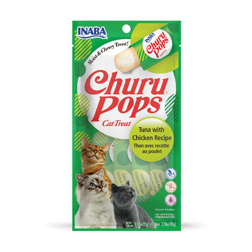 INABA Churu Juicy Bites Tuna and Chicken Flavor Cat Treats USA713A, 33.9 g (Pack of 1).