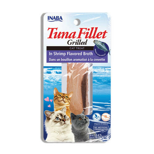 INABA Churu Tuna In Shrimp Broth Cat Treats USA506A, 15 g (Pack of 1).