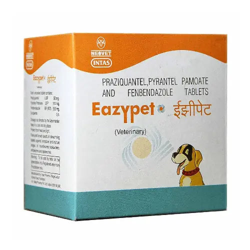 Eazypet veterinary medication box with Neovet Intas branding on a white background